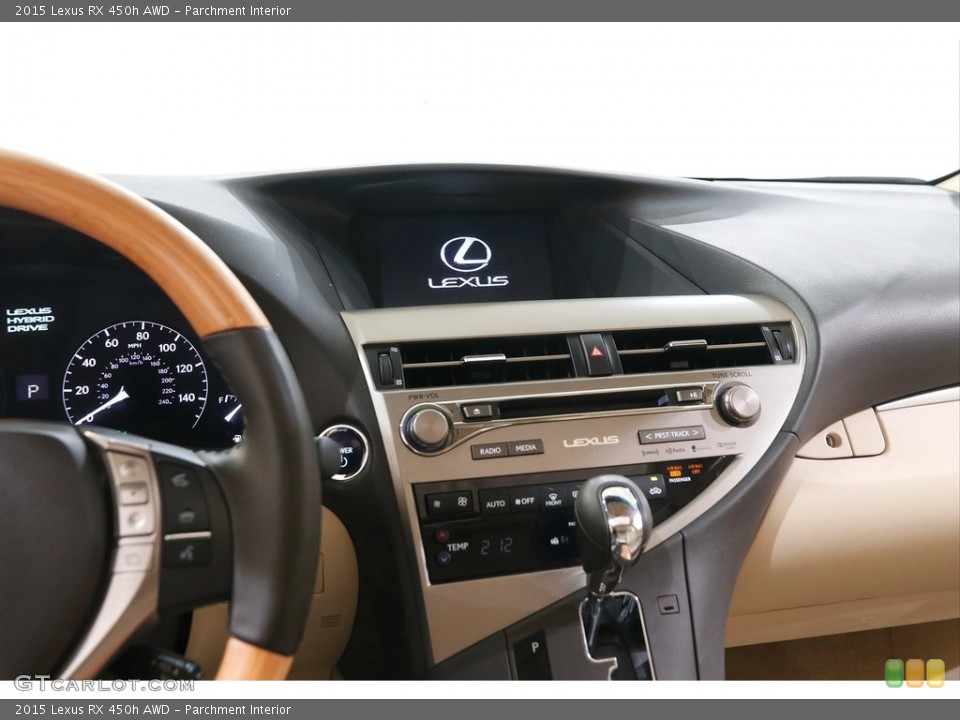 Parchment Interior Controls for the 2015 Lexus RX 450h AWD #142008185