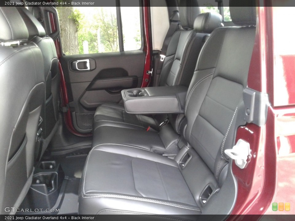 Black Interior Rear Seat for the 2021 Jeep Gladiator Overland 4x4 #142010339