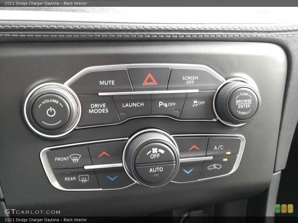 Black Interior Controls for the 2021 Dodge Charger Daytona #142011389