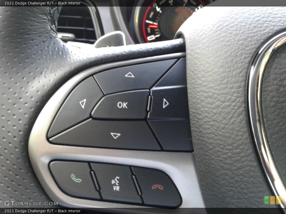 Black Interior Steering Wheel for the 2021 Dodge Challenger R/T #142011950