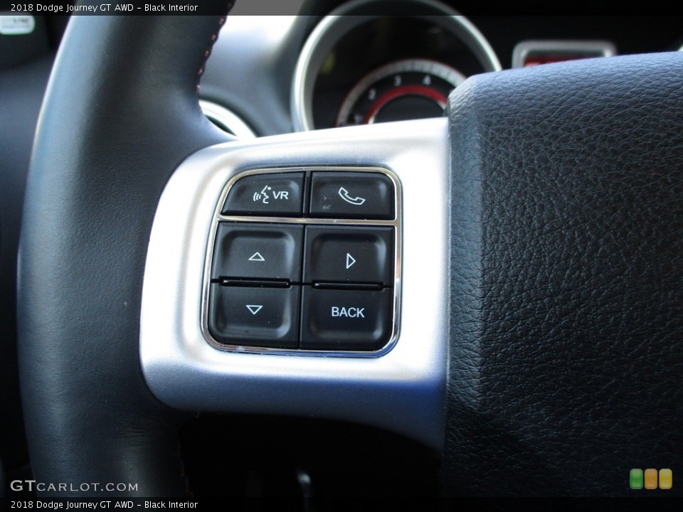 Black Interior Steering Wheel for the 2018 Dodge Journey GT AWD #142013174
