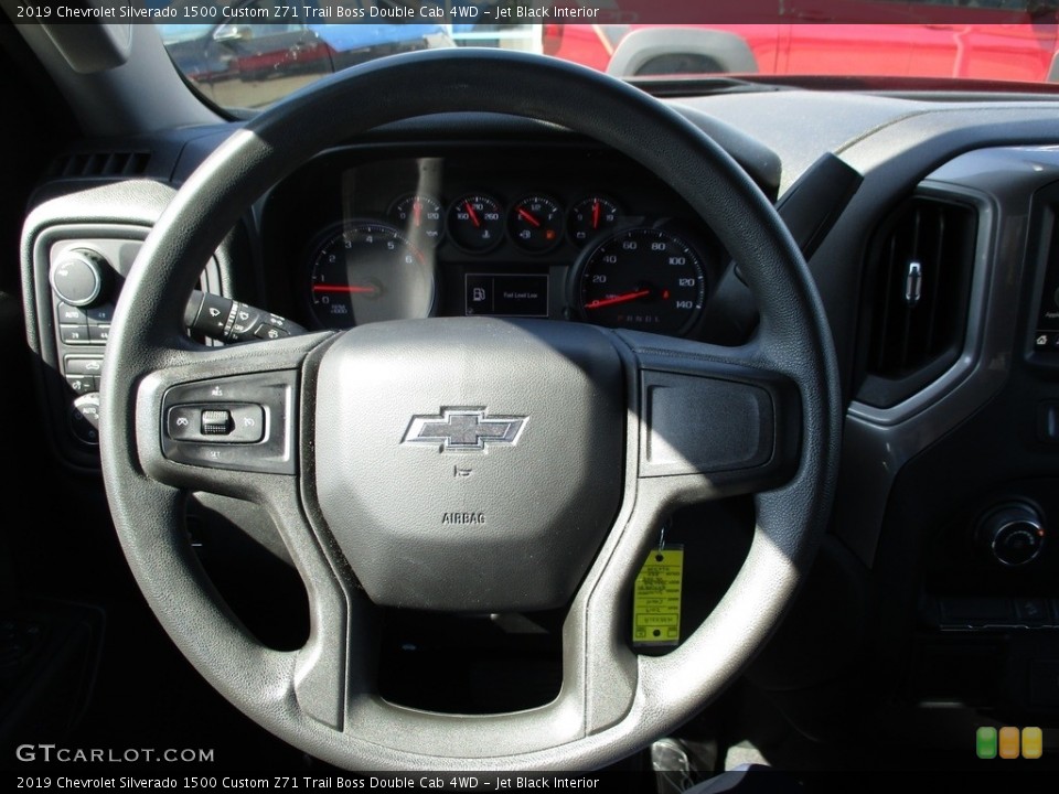 Jet Black Interior Steering Wheel for the 2019 Chevrolet Silverado 1500 Custom Z71 Trail Boss Double Cab 4WD #142013924