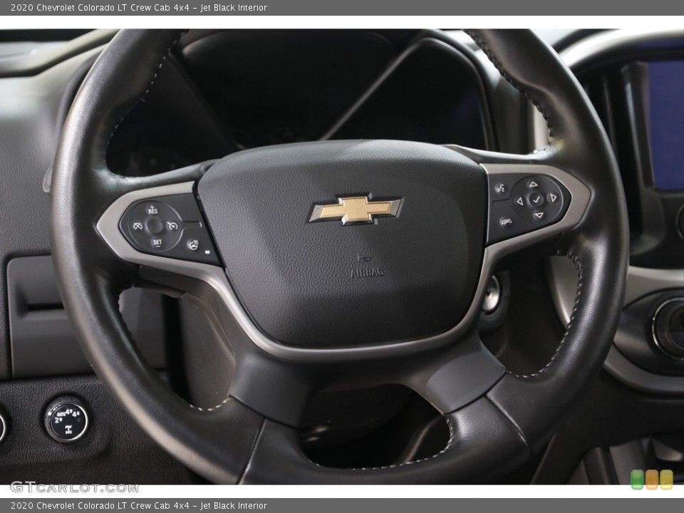 Jet Black Interior Steering Wheel for the 2020 Chevrolet Colorado LT Crew Cab 4x4 #142016169