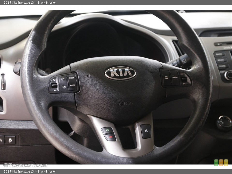 Black Interior Steering Wheel for the 2015 Kia Sportage LX #142018401