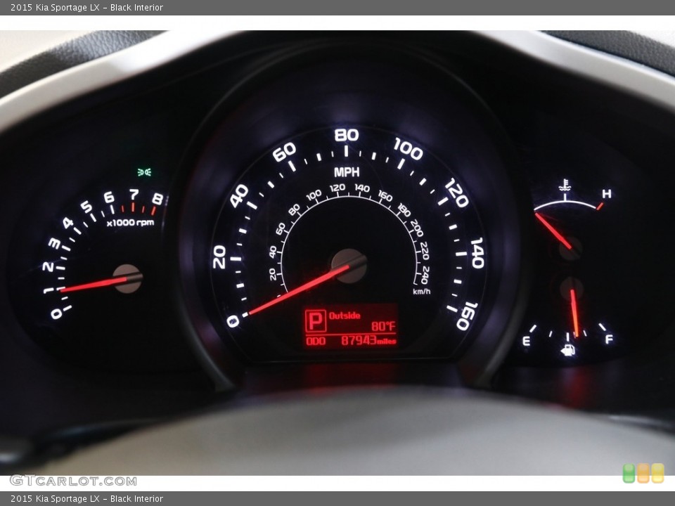 Black Interior Gauges for the 2015 Kia Sportage LX #142018419