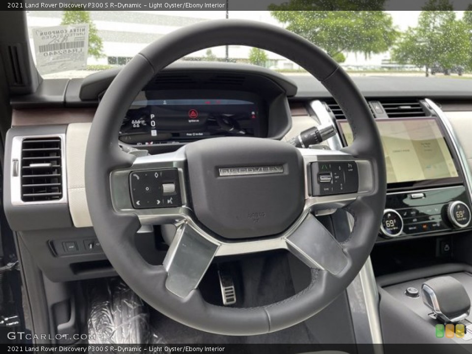 Light Oyster/Ebony Interior Steering Wheel for the 2021 Land Rover Discovery P300 S R-Dynamic #142019568
