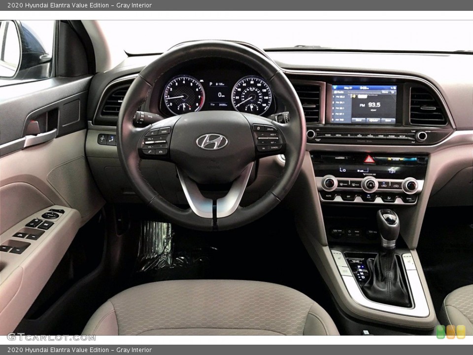 Gray Interior Dashboard for the 2020 Hyundai Elantra Value Edition #142022061