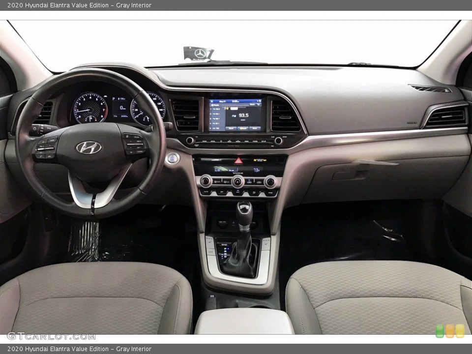 Gray Interior Dashboard for the 2020 Hyundai Elantra Value Edition #142022313