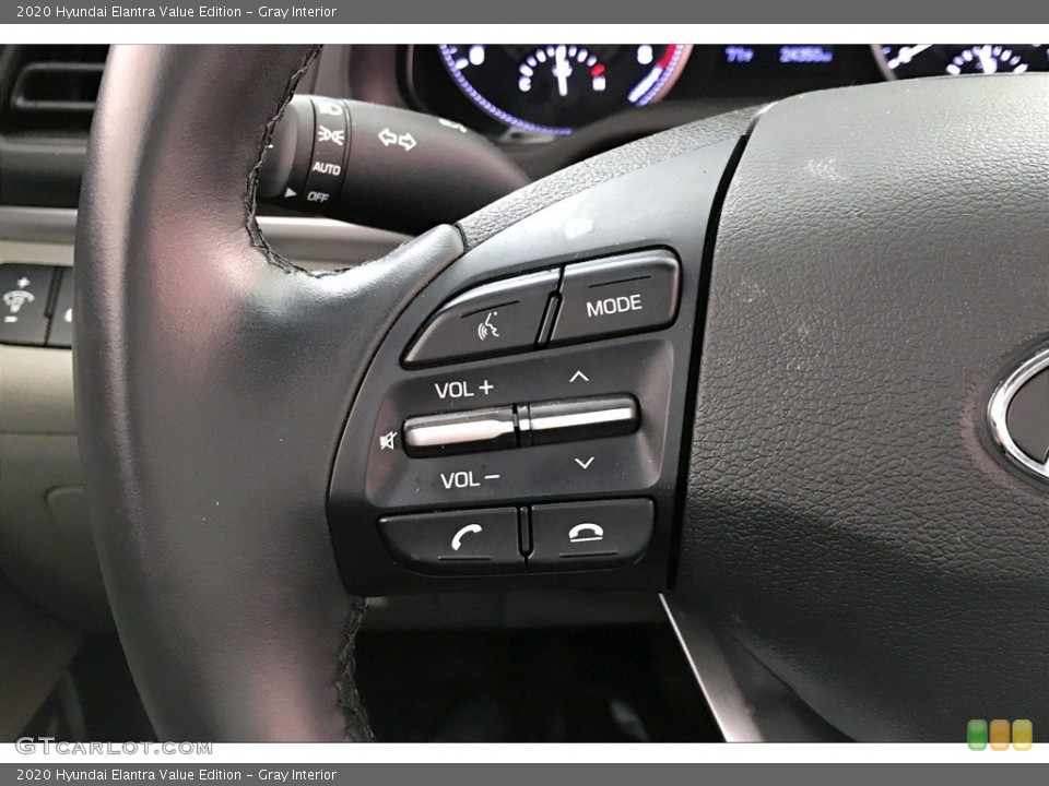 Gray Interior Steering Wheel for the 2020 Hyundai Elantra Value Edition #142022451