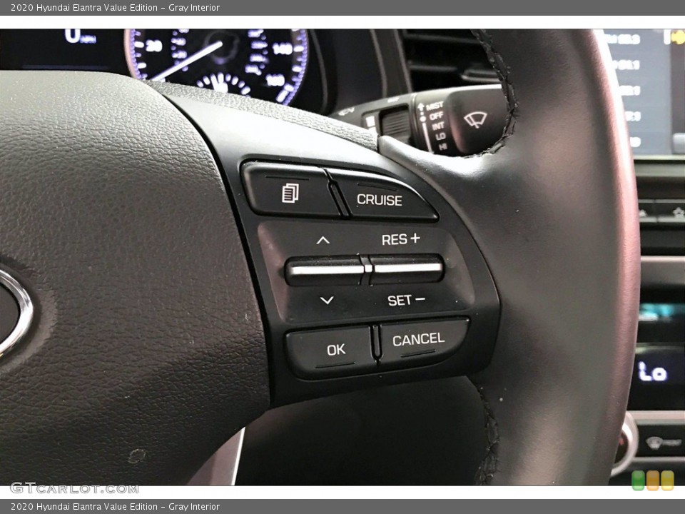 Gray Interior Steering Wheel for the 2020 Hyundai Elantra Value Edition #142022472
