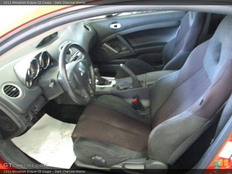 Dark Charcoal Interior Front Seat for the 2011 Mitsubishi Eclipse GS Coupe #142023639