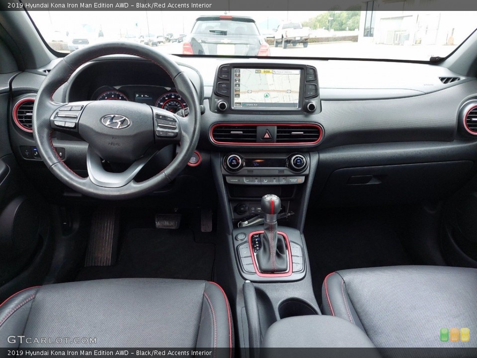 Black/Red Accents Interior Front Seat for the 2019 Hyundai Kona Iron Man Edition AWD #142024938