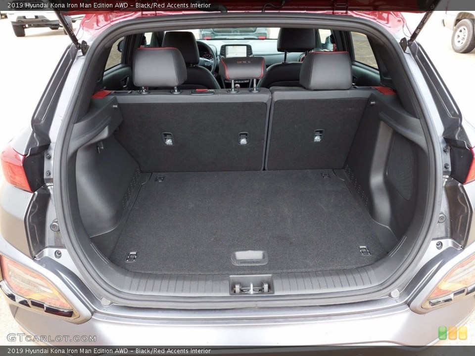 Black/Red Accents Interior Trunk for the 2019 Hyundai Kona Iron Man Edition AWD #142024956