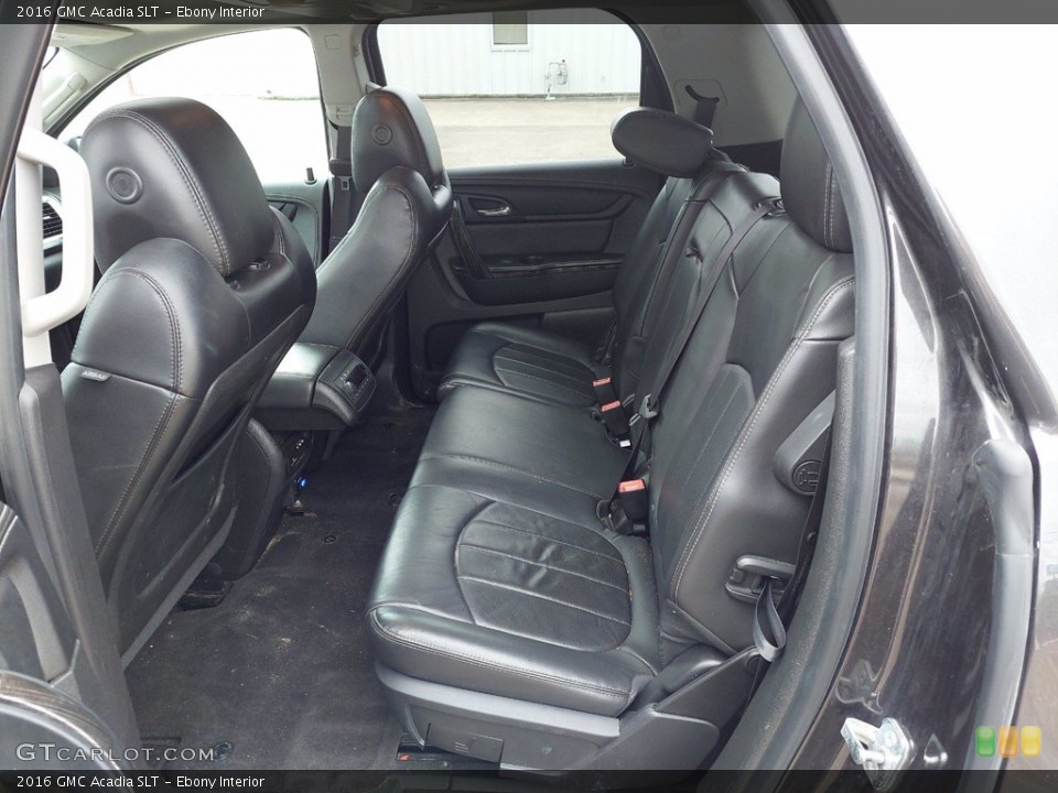 Ebony Interior Rear Seat for the 2016 GMC Acadia SLT #142025976