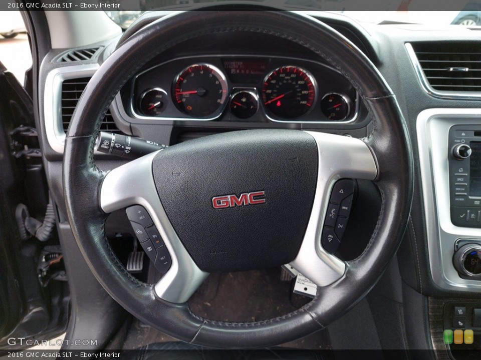 Ebony Interior Steering Wheel for the 2016 GMC Acadia SLT #142026111