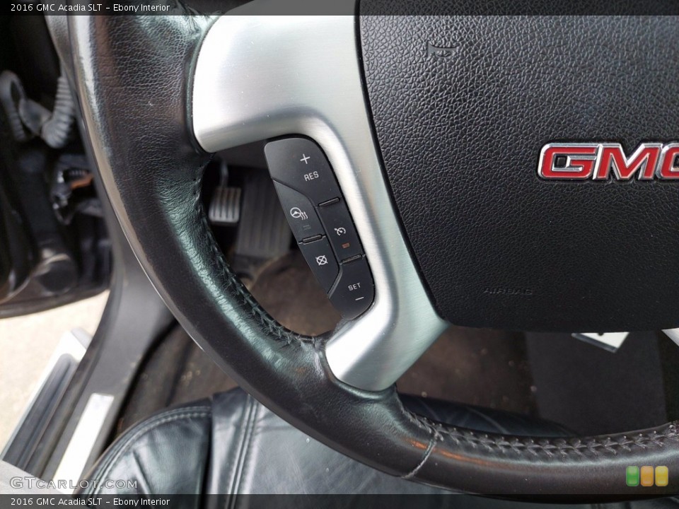 Ebony Interior Steering Wheel for the 2016 GMC Acadia SLT #142026129