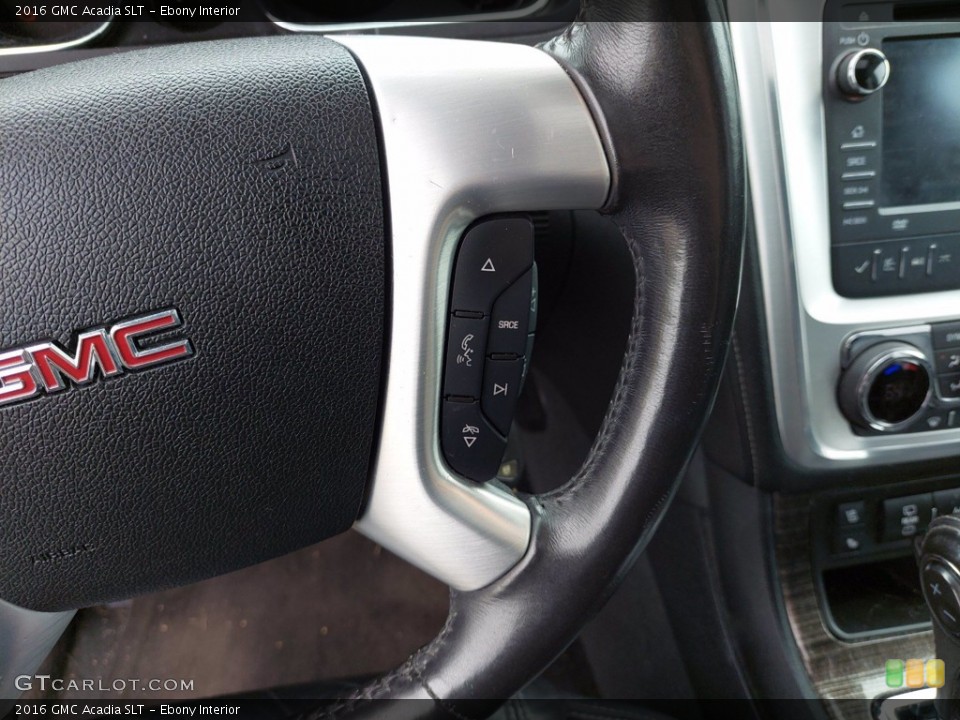 Ebony Interior Steering Wheel for the 2016 GMC Acadia SLT #142026141