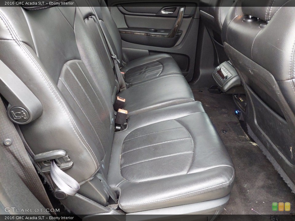 Ebony Interior Rear Seat for the 2016 GMC Acadia SLT #142026315