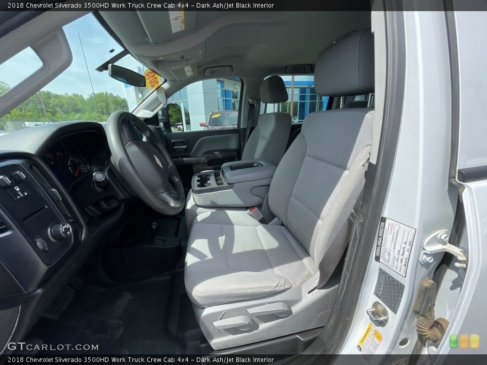 Dark Ash/Jet Black Interior Front Seat for the 2018 Chevrolet Silverado 3500HD Work Truck Crew Cab 4x4 #142029731