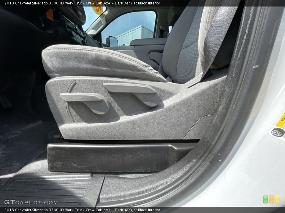 Dark Ash/Jet Black Interior Front Seat for the 2018 Chevrolet Silverado 3500HD Work Truck Crew Cab 4x4 #142029758