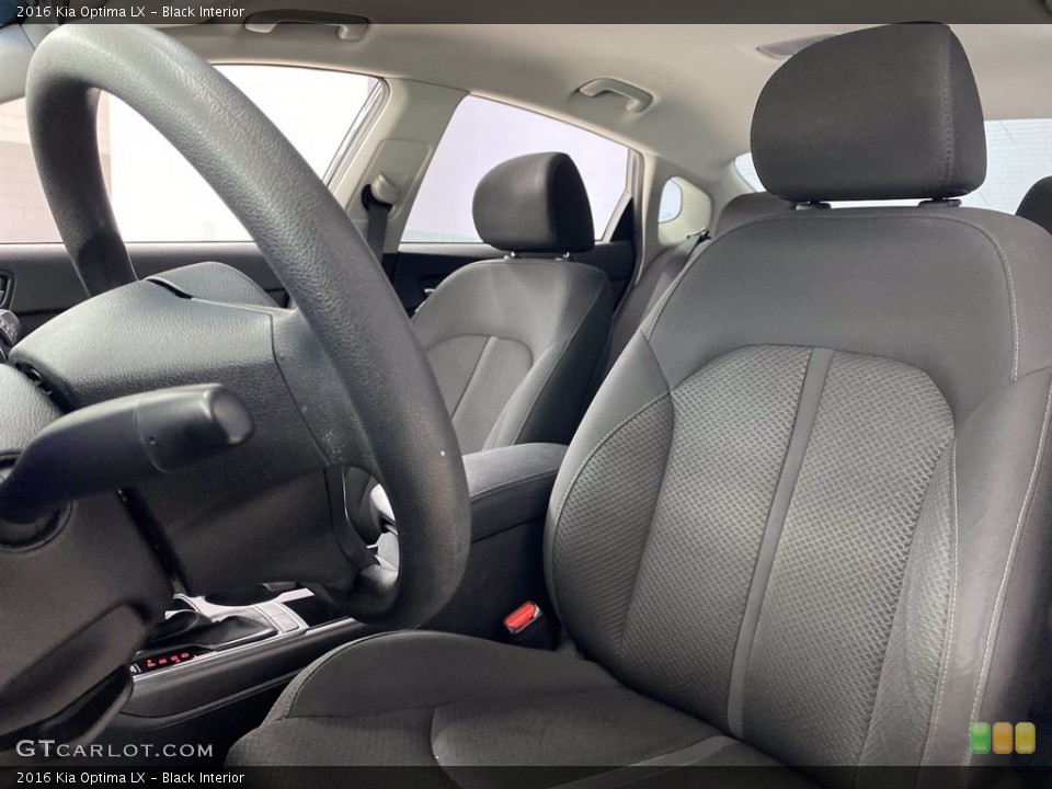 Black Interior Front Seat for the 2016 Kia Optima LX #142029796