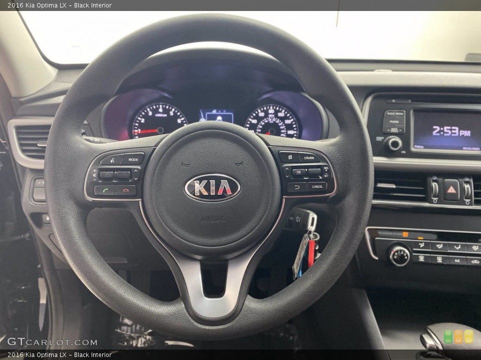 Black Interior Steering Wheel for the 2016 Kia Optima LX #142029823