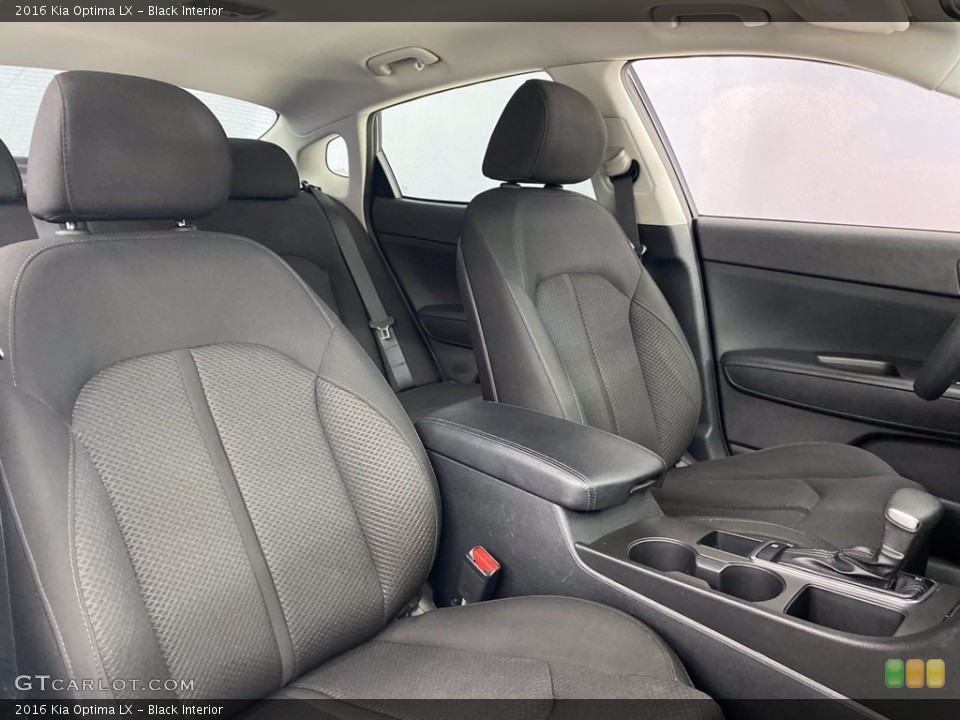 Black Interior Front Seat for the 2016 Kia Optima LX #142030171