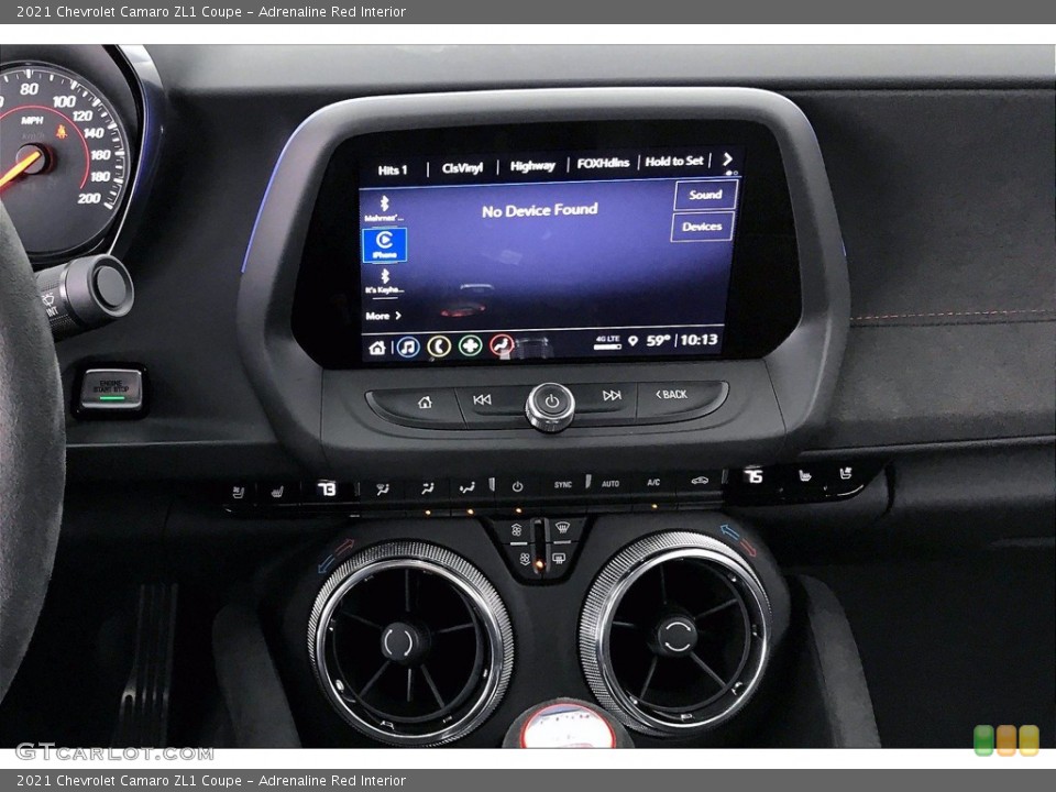 Adrenaline Red Interior Controls for the 2021 Chevrolet Camaro ZL1 Coupe #142031734