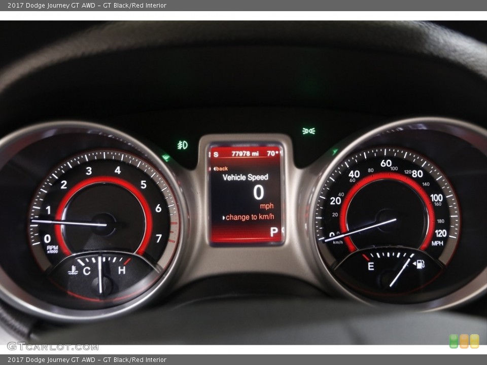 GT Black/Red Interior Gauges for the 2017 Dodge Journey GT AWD #142031782