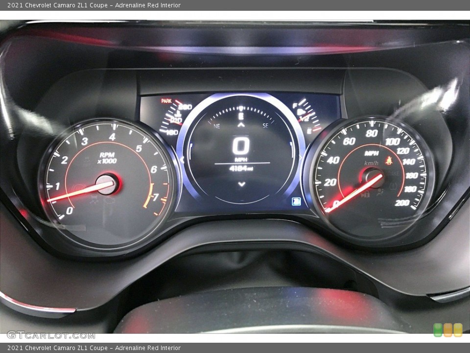 Adrenaline Red Interior Gauges for the 2021 Chevrolet Camaro ZL1 Coupe #142032130