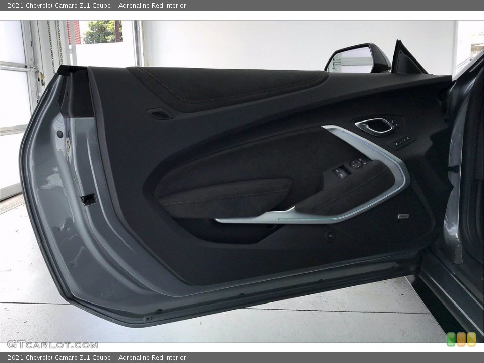 Adrenaline Red Interior Door Panel for the 2021 Chevrolet Camaro ZL1 Coupe #142032202