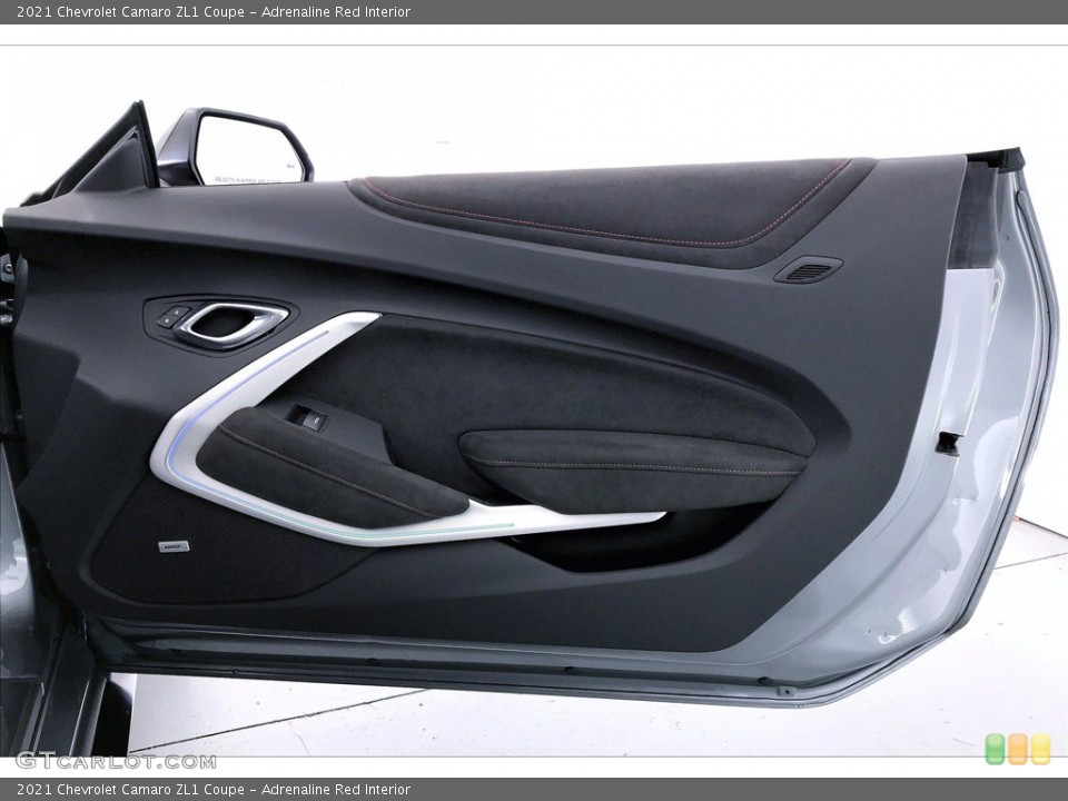 Adrenaline Red Interior Door Panel for the 2021 Chevrolet Camaro ZL1 Coupe #142032225