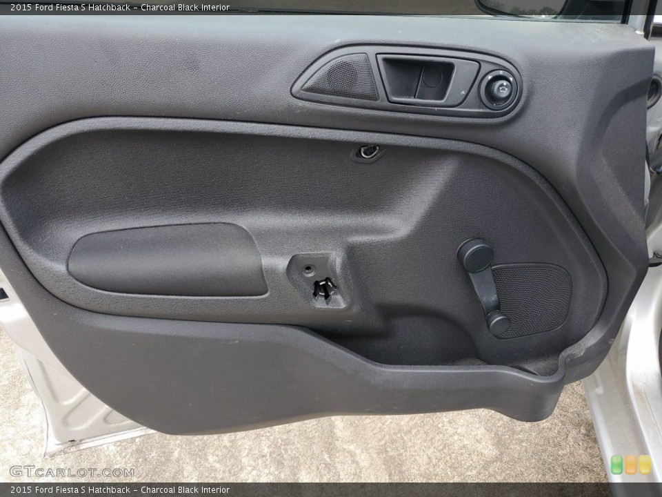 Charcoal Black Interior Door Panel for the 2015 Ford Fiesta S Hatchback #142032295
