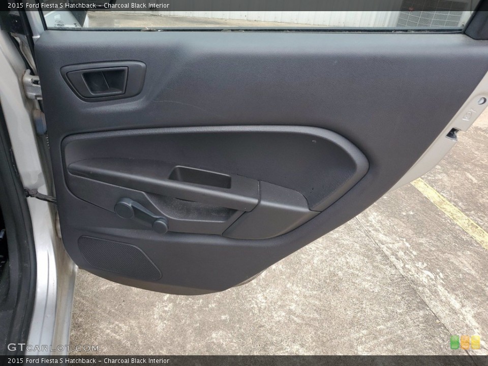 Charcoal Black Interior Door Panel for the 2015 Ford Fiesta S Hatchback #142032487