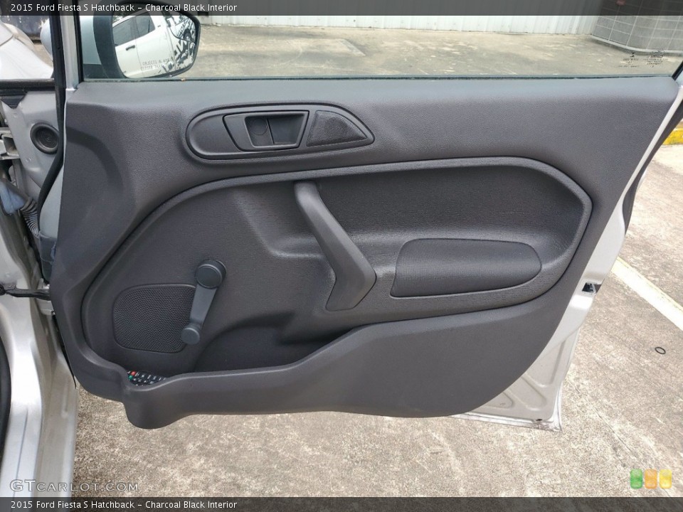 Charcoal Black Interior Door Panel for the 2015 Ford Fiesta S Hatchback #142032529