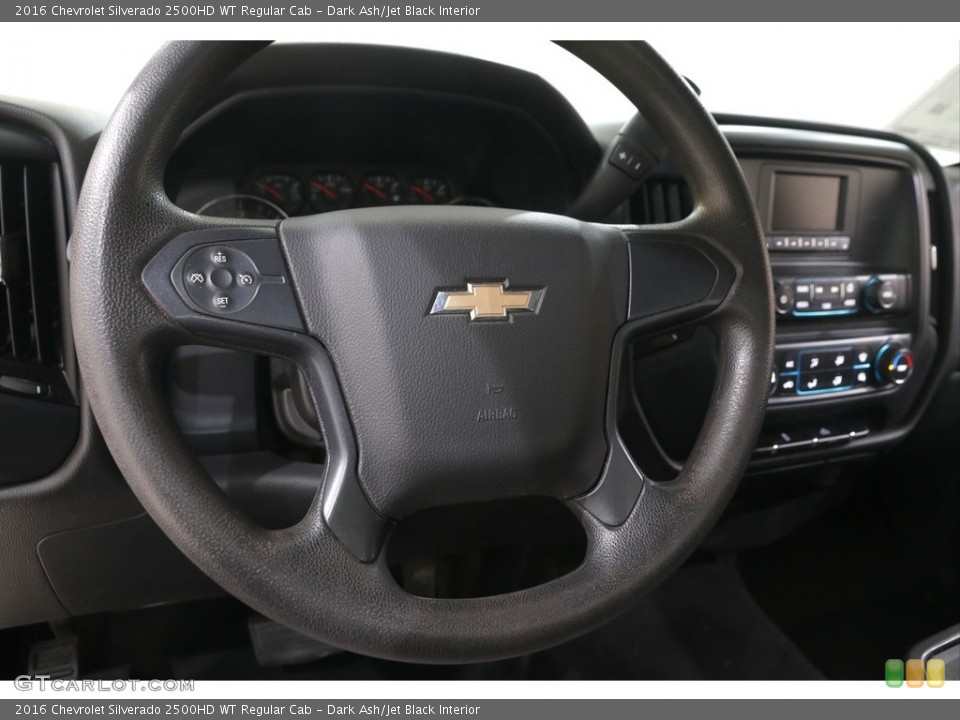 Dark Ash/Jet Black Interior Steering Wheel for the 2016 Chevrolet Silverado 2500HD WT Regular Cab #142034689