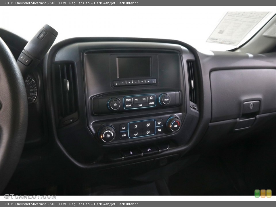 Dark Ash/Jet Black Interior Controls for the 2016 Chevrolet Silverado 2500HD WT Regular Cab #142034722