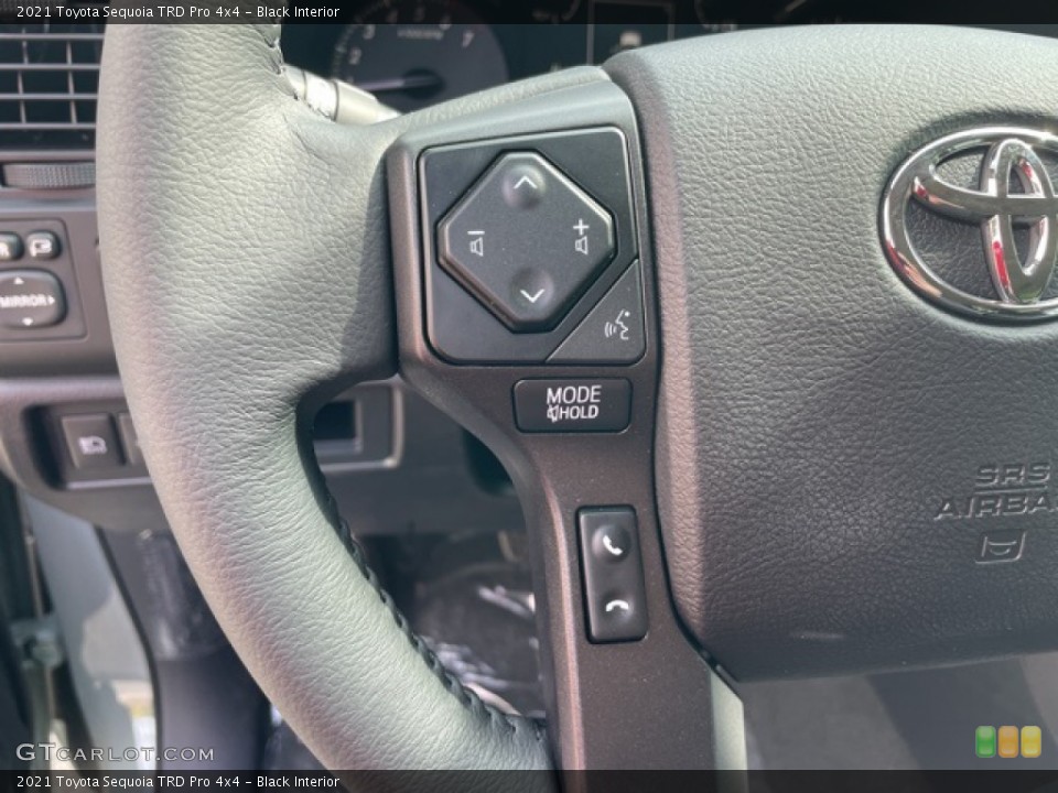 Black Interior Steering Wheel for the 2021 Toyota Sequoia TRD Pro 4x4 #142038418