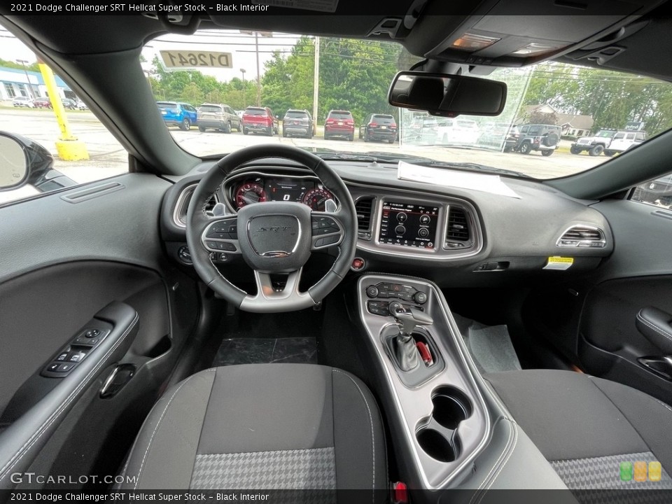 Black Interior Dashboard for the 2021 Dodge Challenger SRT Hellcat Super Stock #142039879