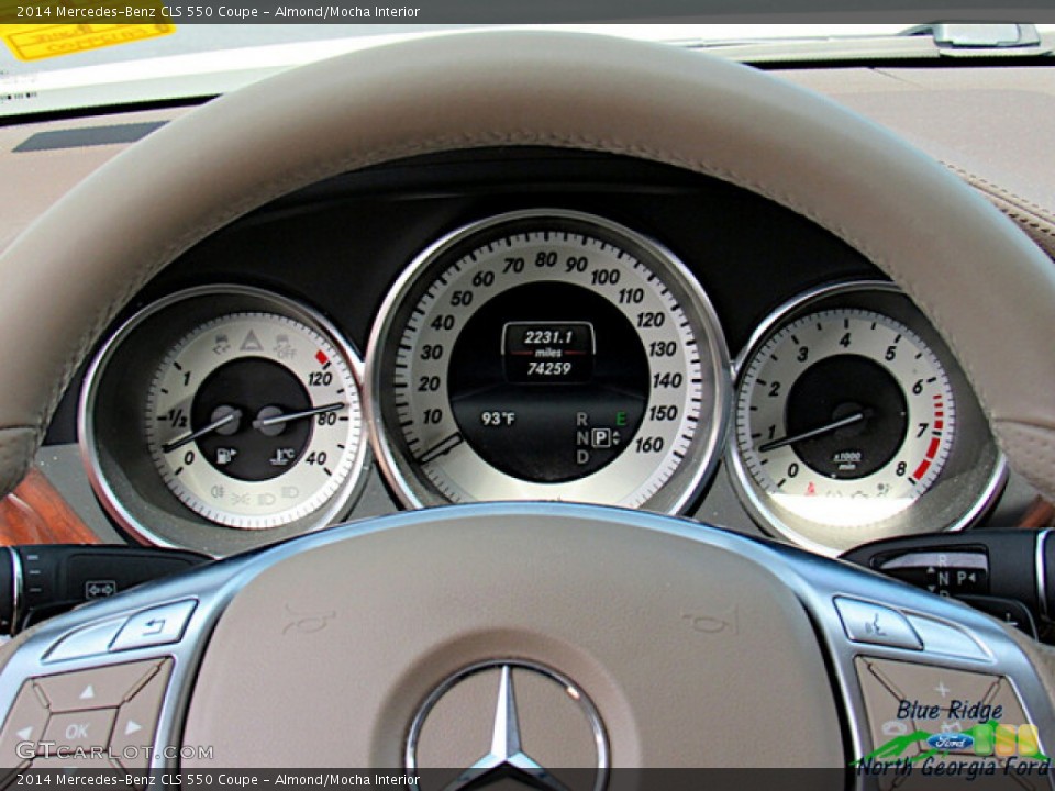 Almond/Mocha Interior Gauges for the 2014 Mercedes-Benz CLS 550 Coupe #142040611