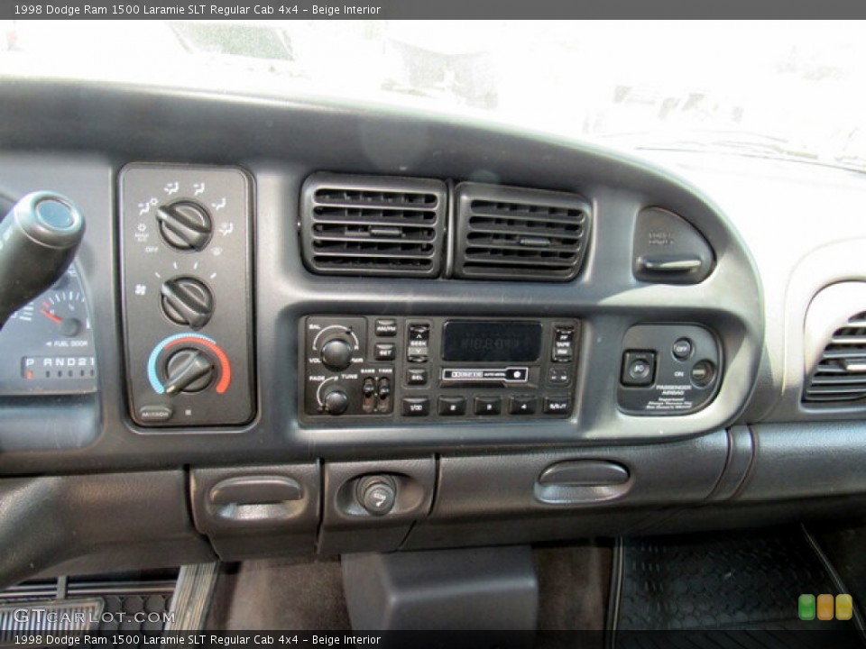 Beige Interior Controls for the 1998 Dodge Ram 1500 Laramie SLT Regular Cab 4x4 #142041061