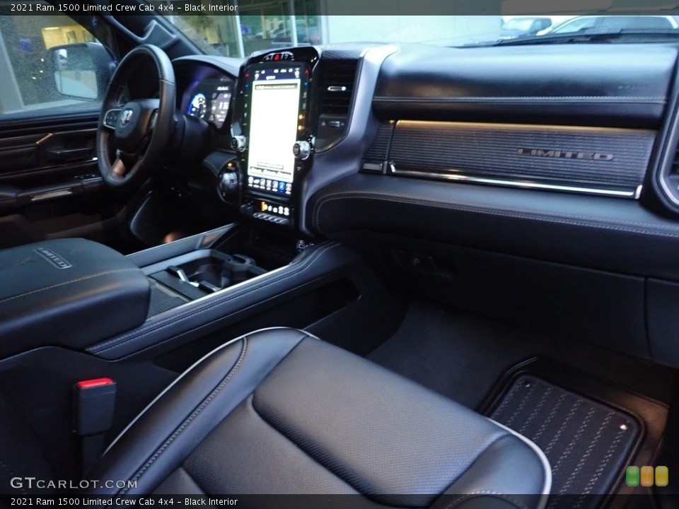 Black Interior Dashboard for the 2021 Ram 1500 Limited Crew Cab 4x4 #142043854