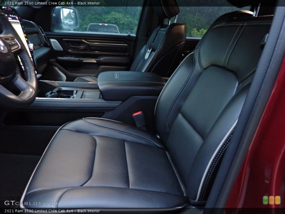 Black Interior Front Seat for the 2021 Ram 1500 Limited Crew Cab 4x4 #142043968