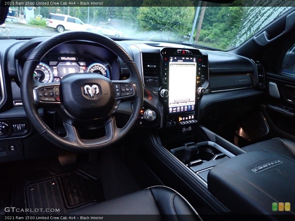 Black Interior Dashboard for the 2021 Ram 1500 Limited Crew Cab 4x4 #142044019