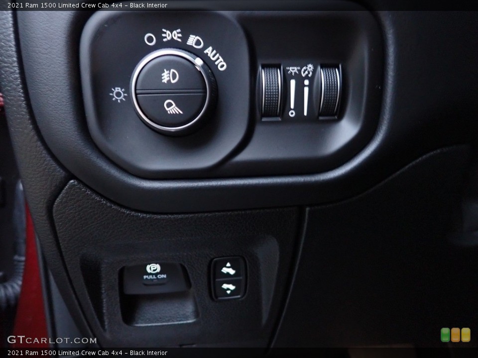 Black Interior Controls for the 2021 Ram 1500 Limited Crew Cab 4x4 #142044115