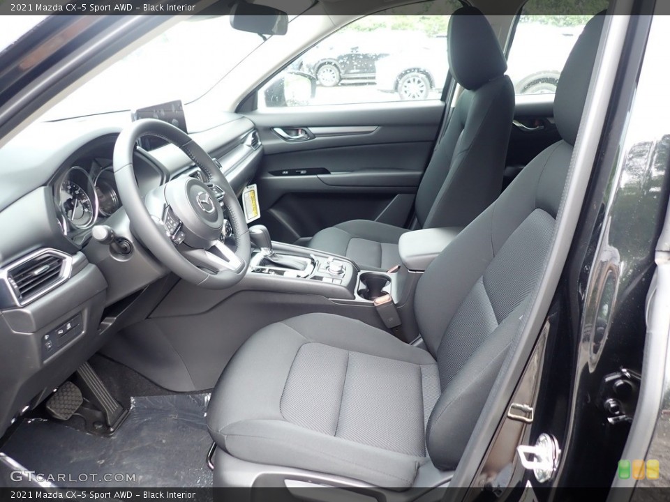 Black Interior Front Seat for the 2021 Mazda CX-5 Sport AWD #142046062