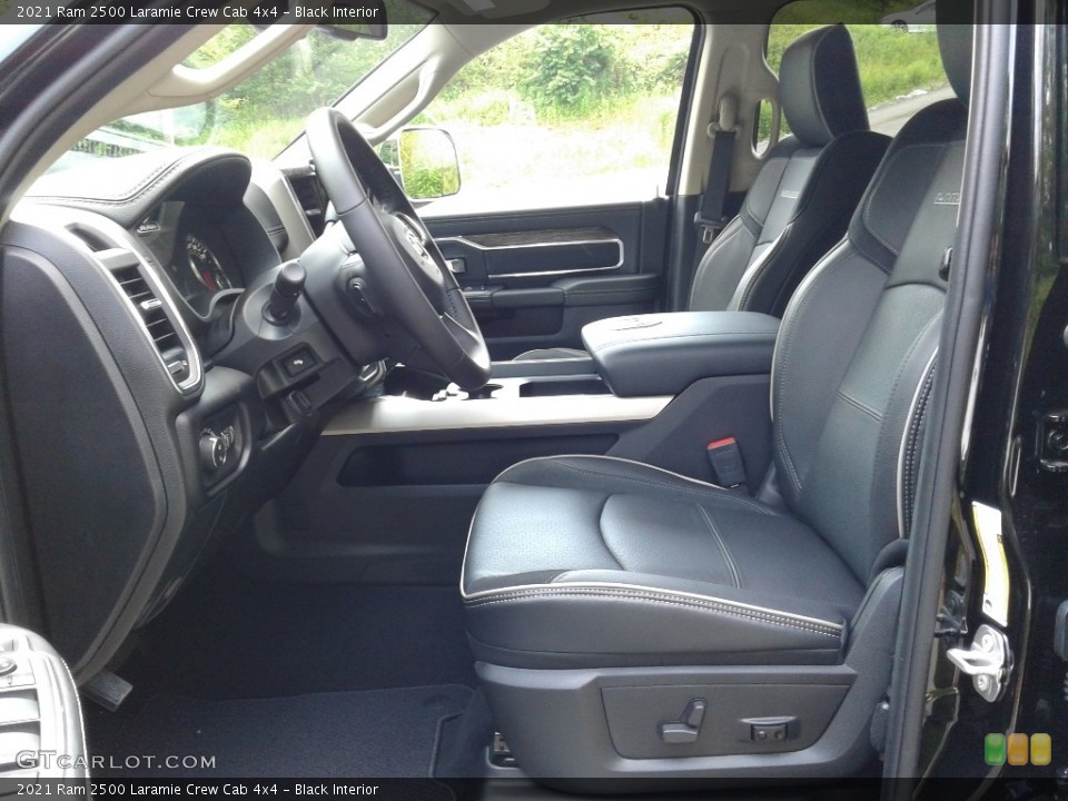 Black Interior Photo for the 2021 Ram 2500 Laramie Crew Cab 4x4 #142046236
