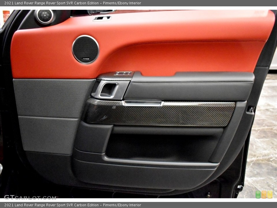 Pimento/Ebony Interior Door Panel for the 2021 Land Rover Range Rover Sport SVR Carbon Edition #142046761