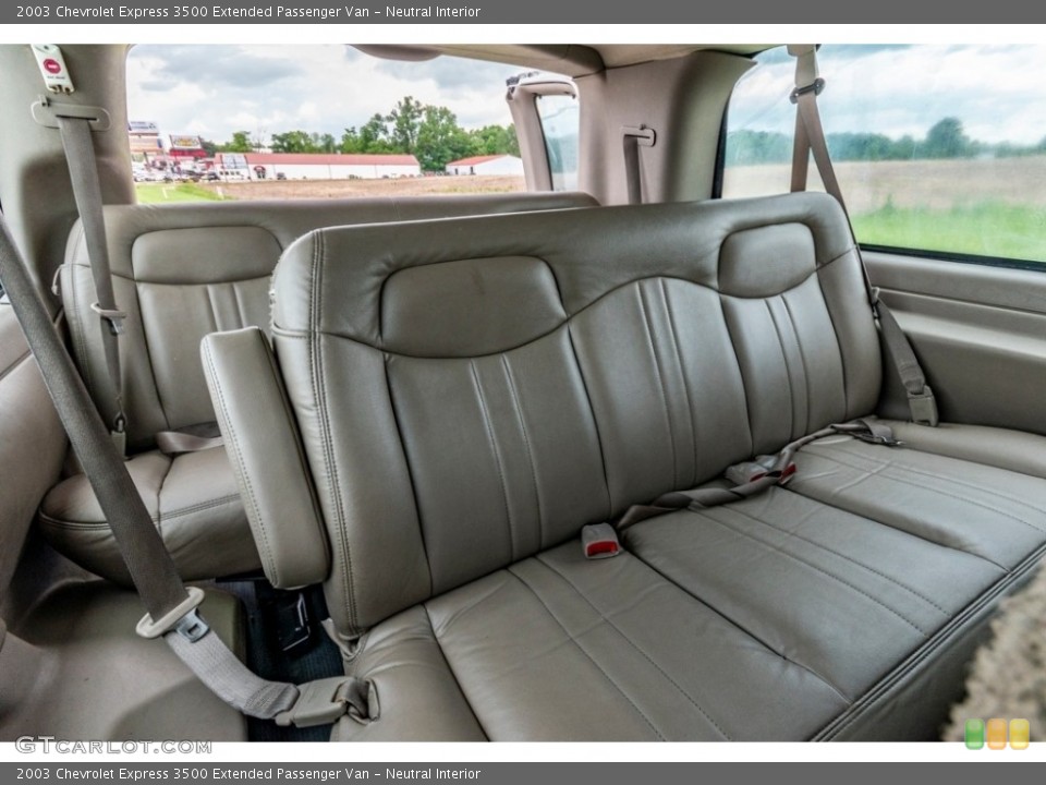 Neutral Interior Rear Seat for the 2003 Chevrolet Express 3500 Extended Passenger Van #142046767