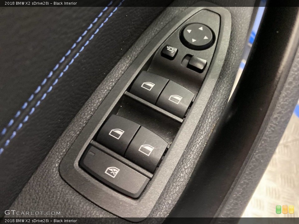 Black Interior Controls for the 2018 BMW X2 sDrive28i #142047629